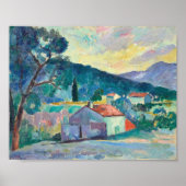 Le Mas à Saint-Tropez | Henri Manguin Poster (Voorkant)