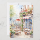 Le Menu du Jour | Pink Café Vrijgezellenfeest Kaart (Achterkant)