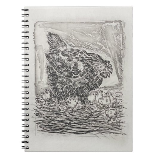 Le Mere Poule (de moederkip of kip) Notitieboek (Voorkant)