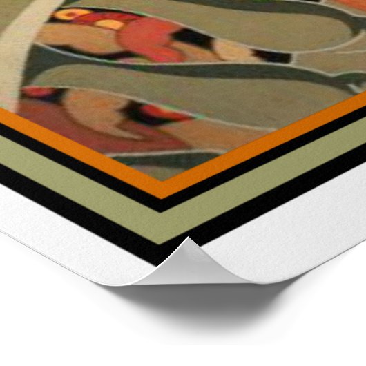 "Le Messager" van Halouze Ca 1925 16 x 20 Poster (Hoek)