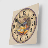 Le Miel (Honing) Vierkante Klok (Hoek)