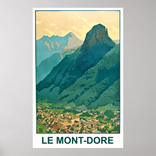 Le Mont-Dore, Auvergne-Rhône Alp mountains, Frankr Poster (Voorkant)