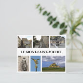 Le Mont Saint Michael, Frankrijk Briefkaart (Staand voorkant)