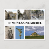Le Mont Saint Michael, Frankrijk Briefkaart (Voorkant)