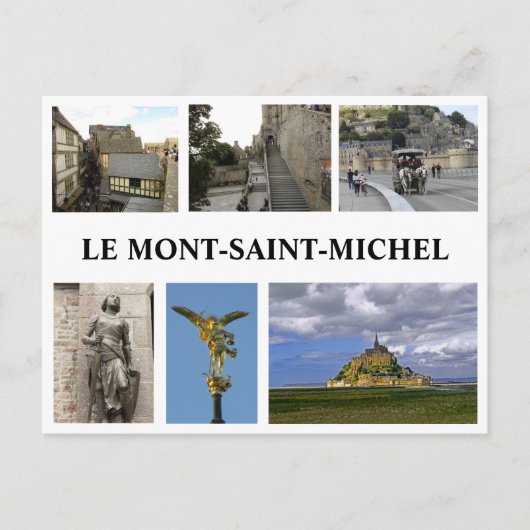 Le Mont Saint Michael, Frankrijk Briefkaart (Voorkant)