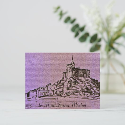 le Mont-Saint-Michel Briefkaart (Staand voorkant)