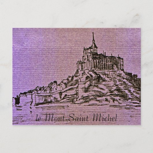 le Mont-Saint-Michel Briefkaart (Voorkant)