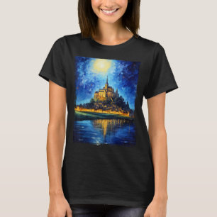 Le Mont Saint Michel, een souvenir van de stad T-shirt