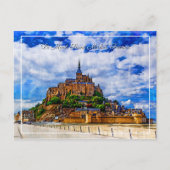 Le Mont Saint Michel, Frankrijk Briefkaart (Voorkant)