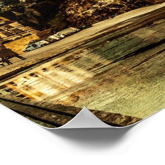 Le Mont Saint Michel, Frankrijk. Poster (Hoek)