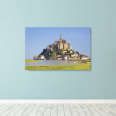 Le Mont Saint Michel in de regio Canvas Afdruk (Insitu (Houten vloer))