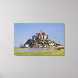 Le Mont Saint Michel in de regio Canvas Afdruk