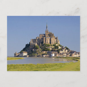 Le Mont Saint Michel in de regio Le Mont Briefkaart