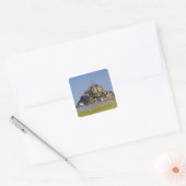 Le Mont Saint Michel in de regio Vierkante Sticker (Envelop)