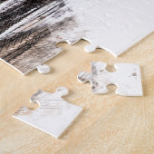 Le Mont Saint Michel in Normandy, Frankrijk. Legpuzzel (Zijkant)