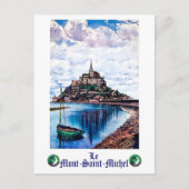 Le Mont-Saint-Michel, Normandy, Frankrijk, Briefkaart (Voorkant)
