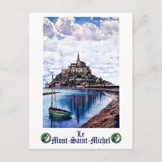 Le Mont-Saint-Michel, Normandy, Frankrijk, Briefkaart (Voorkant)