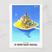 Le Mont Saint-Michel Reisposter Briefkaart (Voorkant)