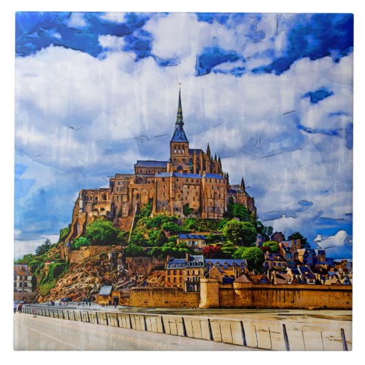 Le Mont Saint Michel Tegeltje (Voorkant)
