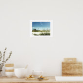 Le Mont Saint Michel Uitzicht Normandy France Post Poster (Keuken)