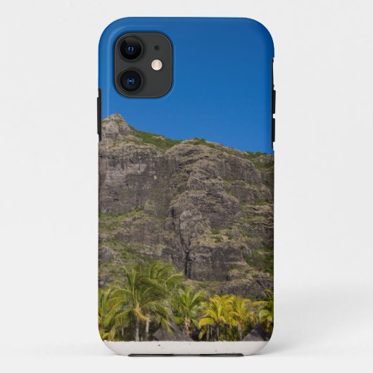Le Morne Brabant Mauritius met blauwe lucht Case-Mate iPhone Case (Achterkant)