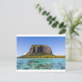 Le Morne Brabant Mauritius met zee panoramiek Briefkaart (Staand voorkant)