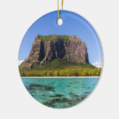 Le Morne Brabant Mauritius met zee panoramiek Keramisch Ornament (Links)