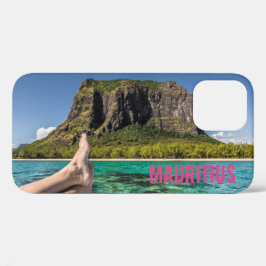 Le Morne Brabant Mauritius uitzicht van boot op ze Case-Mate iPhone Case