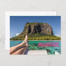 Le Morne Brabant Mauritius uitzicht van boot op ze