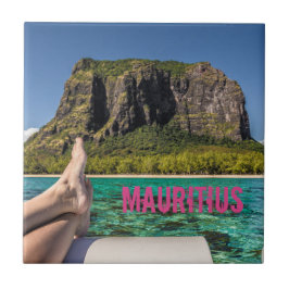 Le Morne Brabant Mauritius uitzicht van boot op ze Tegeltje