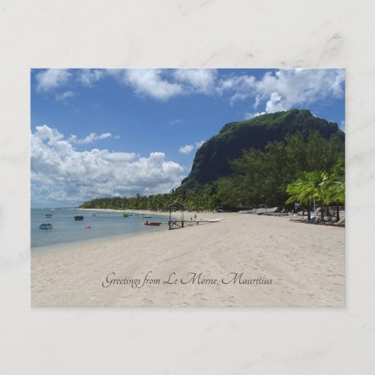 Le Morne, Mauritius Briefkaart (Voorkant)