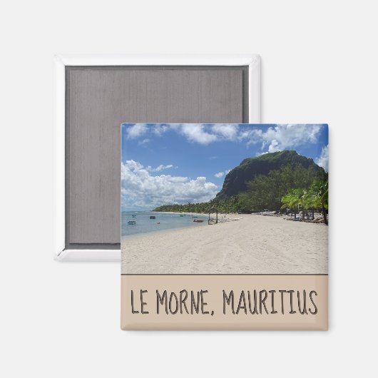 Le Morne, Mauritius Magneet (Voorkant / Achterkant)