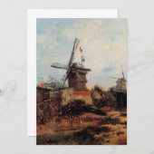 Le Moulin de Blute Fin by Vincent van Gogh (Voorkant / Achterkant)
