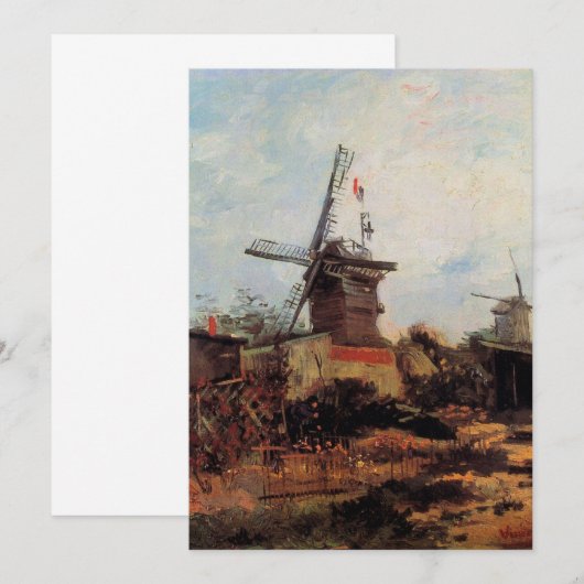 Le Moulin de Blute Fin by Vincent van Gogh (Voorkant / Achterkant)
