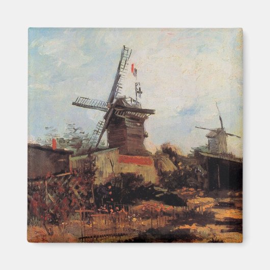 Le Moulin de Blute Fin by Vincent van Gogh Magneet (Voorkant)