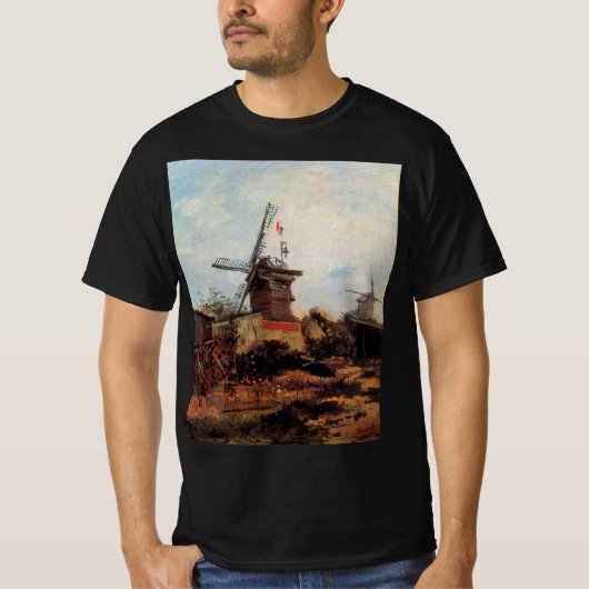 Le Moulin de Blute Fin by Vincent van Gogh T-shirt (Voorkant)