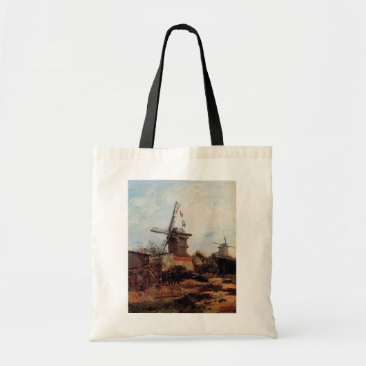 Le Moulin de Blute Fin by Vincent van Gogh Tote Bag (Voorkant)