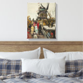 Le Moulin de Blute-Fin - Van Gogh - c1886 Canvas Afdruk (Insitu (Slaapkamer))