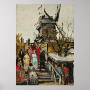 Le Moulin de Blute-Fin - Van Gogh - c1886 Poster