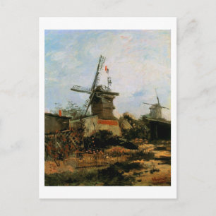 Le Moulin de Blute-Fin, Vincent van Gogh Briefkaart