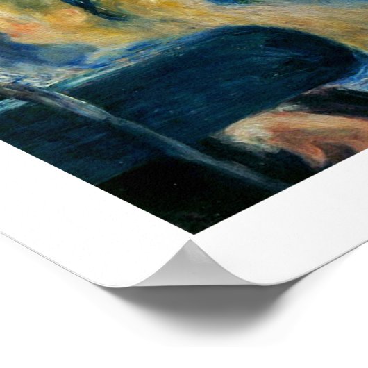 Le Moulin de la Galette door Renoir Poster (Hoek)