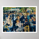 Le Moulin de la Galette door Renoir Poster (Voorkant)