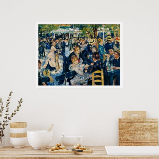 Le Moulin de la Galette door Renoir Poster (Keuken)