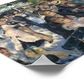 Le Moulin de la Galette door Renoir Poster (Hoek)