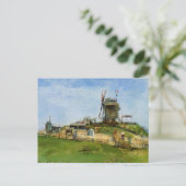 Le Moulin de la Galette door Vincent van Gogh Briefkaart (Staand voorkant)