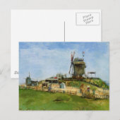Le Moulin de la Galette door Vincent van Gogh Briefkaart (Voorkant / Achterkant)