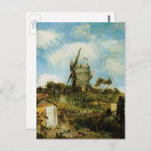 Le Moulin de la Galette door Vincent van Gogh Briefkaart (Voorkant / Achterkant)