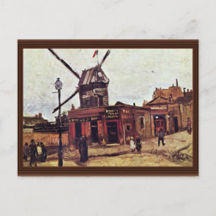 Le Moulin de La Galette door Vincent van Gogh Briefkaart