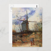 Le Moulin de la Galette door Vincent van Gogh Briefkaart (Voorkant / Achterkant)