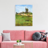 Le Moulin de la Galette door Vincent van Gogh Canvas Afdruk (Insitu (Woonkamer))
